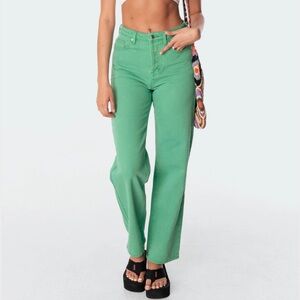 Edikted Green Women's Jeans